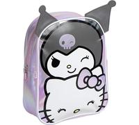 CERDÁ LIFE'S LITTLE MOMENTS Infantil Personaje Aplicaciones Kuromi-Medidas Mochila Hello Kitty 22.0x28.0x9.0 Cm Para Niñ@s, Sac à Dos Mixte Enfant, Modèle : Taille 36