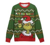 CERDÁ LIFE'S LITTLE MOMENTS Jersey Punto Navideño The Grinch Sweater, Vert, X-Large Mixte