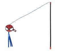 Cerdá Life's Little Moments - Jouet à Plumes pour Chats - Sûr, Resistant et Non Toxique avec Peluche de Spider-Man - Licence Officielle Marvel Studios | Dimensions 7 x 46 x 3 cm