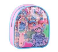 CERDÁ LIFE'S LITTLE MOMENTS Kit de beauté avec accessoires pour filles - Set de beauté sac Stitch pour jeu, cadeau et soins personnels