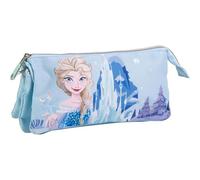 CERDÁ LIFE'S LITTLE MOMENTS La Reine des Neiges Grande Trousse Scolaire résistante et Multifonction pour garçons et Filles, Bleu, Trousse compacte, Fermeture sécurisée, Facile à Transporter
