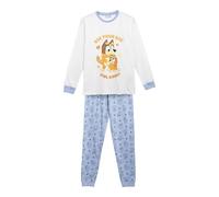 CERDÁ LIFE'S LITTLE MOMENTS Largo Single Jersey Fleece Ensemble de Pyjama Doux Bluey Exclusif Unisexe pour Adulte, Bleu, L