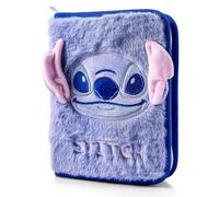 CERDÁ Trousse à crayons pour enfants Lilo & Stitch – 2 compartiments zippés, papeterie incluse