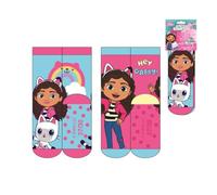 CERDÁ LIFE'S LITTLE MOMENTS Lot de 2 paires de chaussettes antidérapantes Gabby's Dollhouse confortables pour enfants Unisexe, Gabby's Dollhouse, 27-30