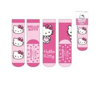 CERDÁ LIFE'S LITTLE MOMENTS Lot de 2 paires de chaussettes antidérapantes Hello Kitty confortables pour enfants Unisexe, Hello kitty, 35-38