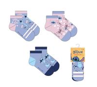 CERDÁ LIFE'S LITTLE MOMENTS Pack 3 Piezas Diseño Seguro | Calcetines Cómodos Para Niños Lot de 3 Chaussettes, Point (Stitch), 31-34 Mixte Enfant