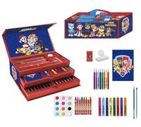 CERDÁ LIFE'S LITTLE MOMENTS Malette de Coloriages Pat' Patrouille - Inclut des Feutres, Peinture Aquarelle et des Crayons de Couleur - avec Carnet pour Dessiner - Produit Original Conçu en Espagne