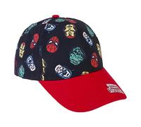 ARTESANÍA CERDÁ Casquette Avengers Visière incurvée, brodée, scratch réglable Noir 4-8 ans Espagne