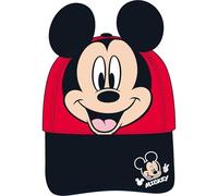 CERDÁ LIFE'S LITTLE MOMENTS Casquette Mickey Mouse pour enfant | Petits cadeaux pour garçons | Cappy | Chapeau de soleil | Chapeau de plage | Bonnet | 53 cm | Réglable grâce à une fermeture Velcro