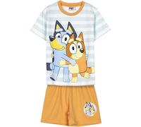 CERDÁ LIFE'S LITTLE MOMENTS Pyjama Bluey - Bleu et Marron - Taille 5 Ans - Pyjama garçon - 100% Coton 145gsm - Imprimé Bluey et Bingo - Produit Original Fabriqué en Espagne