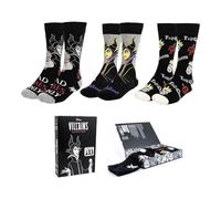 CERDÁ LIFE'S LITTLE MOMENTS Pack Calcetines 3 Piezas Disney Villanas Chaussettes, Multicolore, 36-43 Mixte
