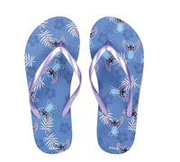 CERDÁ LIFE'S LITTLE MOMENTS Mixte Sandales d'Été pour la Plage Unisex Imprimé avec Stitch et Le Support du Doigt-Licence Officielle Disney, Vert Clair, 42 EU