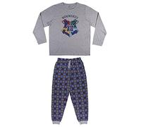CERDÁ LIFE'S LITTLE MOMENTS Mujer Harry Potter Hogwarts-Pijama de Invierno Algodón-Licencia Oficial Warner Bros Ensemble, Gris, XL Femme