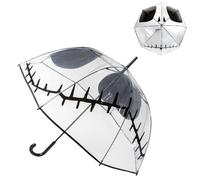 Parapluie Cauchemar avant Noël pour adultes - Couleur noire et blanche - Ouverture manuelle - Design Jack Skellington - Produit original conçu en Espagne, Noir/blanc, Mediana, terrifiant