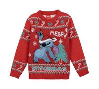 CERDÁ LIFE'S LITTLE MOMENTS Natalizia in Maglia Maillot de Noël en Maille, Stitch pour Enfants, 8 Ans Mixte