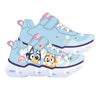 CERDÁ LIFE'S LITTLE MOMENTS Niños Con LED Suela Ligera Eva-Deportiva Luces Bluey Ajuste Cómodo Sportive, Bleu Clair, 23 EU
