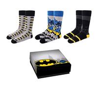 CERDÁ LIFE'S LITTLE MOMENTS Pack 3 Calcetines de Algodón de Batman-Licencia Oficial DC Comics, Multicolor, 36 Unisex Adulto