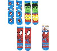 CERDÁ LIFE'S LITTLE MOMENTS – Lot de 3 chaussettes Spidey, confortables et douces, multicolore 23-26