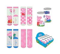 CERDÁ LIFE'S LITTLE MOMENTS Pack 4 Piezas Peppa Pig Diseño Seguro | Calcetines Cómodos Para Niños Lot de 4 Chaussettes, 27-30 Mixte Enfant