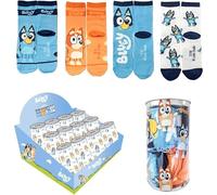 CERDÁ LIFE'S LITTLE MOMENTS Pack Bluey Diseño Cómodo Y Seguro | Calcetines Cómodos para Niños Pack Chaussettes, 27-30 (Pack de 4) Unisexe-Enfants et Garçons