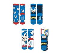 CERDÁ LIFE'S LITTLE MOMENTS Pack Calcetines 3 Piezas Sonic Chaussettes, Multicolore, 35-38 Garçon
