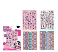 CERDÁ LIFE'S LITTLE MOMENTS Pack d'autocollants Minnie - Set d'autocollants décoratifs Minnie Mouse pour filles, idéal pour personnaliser des fournitures scolaires, des jouets, des cahiers et des