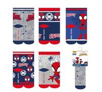 CERDÁ LIFE'S LITTLE MOMENTS Pack enfant design sûr | Chaussettes Spidey confortables 5 unisexes pour enfants, Spidey, 27-30