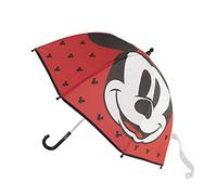 CERDÁ LIFE'S LITTLE MOMENTS - Paraguas Niño de Mickey Mouse - Apertura Manual con Mecanismo Antiviento y Proteccion en las Varillas para Mayor Seguridad - Licencia Oficial Disney
