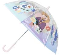 CERDÁ LIFE'S LITTLE MOMENTS Parapluie Frozen-Bubble - Ouverture manuelle - Imprimé avec Elsa, Anna et Olaf - Fabriqué en 100% POE avec cadre en fibre de verre - Produit original Designed in Spain