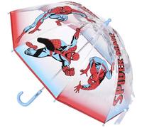 CERDÁ LIFE'S LITTLE MOMENTS Parapluie transparent Cloche Spiderman - Imprimé Spiderman - Ouverture Manuelle - Fabriqué en 100% POE avec Structure en Fibre de Verre - Produit Original Conçu en Espagne