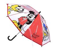 CERDÁ LIFE'S LITTLE MOMENTS - Parapluie Transparent Garçon de Mickey Mouse - Ouverture Manuelle avec Mécanisme Anti-Vent et Protection aux Baleines pour Plus de Sécurité - Licence Officielle Disney