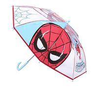 CERDÁ LIFE'S LITTLE MOMENTS - Parapluie Transparent Garçon de Spiderman - Ouverture Manuelle avec Mécanisme Anti-Vent et Protection aux Baleines pour Plus de Sécurité - Licence Officielle Marvel