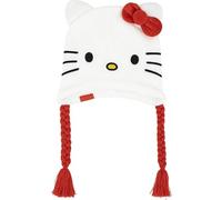 CERDÁ Bonnet péruvien Hello Kitty à oreillettes, doux et chaud – Taille unique unisexe