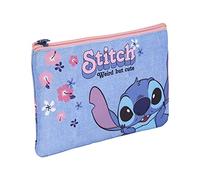 CERDÁ LIFE'S LITTLE MOMENTS - Petite Trousse de Maquillage pour Femme Stitch - Licence Officielle Disney Bleu Clair
