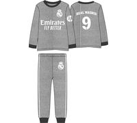 CERDÁ LIFE'S LITTLE MOMENTS Pijama Largo Single Jersey Real Madrid Para Niños - Conjunto Oficial De Dormir Infantil Ensemble, Gris, 12 Ans (Lot de 2) Garçon