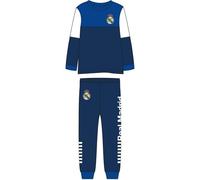 CERDÁ LIFE'S LITTLE MOMENTS Pijama Largo Single Jersey Real Madrid Para Niños - Conjunto Oficial De Dormir Infantil Ensemble, Bleu, 4 Ans (Lot de 2) Garçon