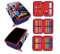 Cerda Group Spiderman Triple Pocket Pencil Case Marvel Multicolore Homme
