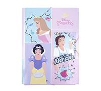 CERDÁ LIFE'S LITTLE MOMENTS, Pochette Scolaire, Les Princesses de Disney, 3 Rabats Flexibles, Fermeture Élastique et Couverture Rigide Convenant aux Documents A4,Licence Officielle