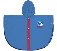 CERDÁ LIFE'S LITTLE MOMENTS Poncho de Pluie Imperméable Sonic pour Enfant Waterproof, Bleu, 5-6 Ans Unisex Kids
