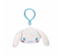 CERDÁ Life's Little Moments Porte-clés en Peluche Cinnamoroll avec Crochet en Plastique - Accessoire pour Enfants pour Sacs à Dos, Sacs et Trousses - Doux, léger - Licence Officielle Sanrio