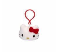 CERDÁ Life'S Little Moments Porte-clés en peluche Hello Kitty avec crochet en plastique - Accessoire pour enfants pour sacs à dos, sacs et trousses - Doux, léger - Licence officielle Sanrio