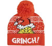 CERDÁ Life's Little Moments Punto The Grinch Suave, Cálido Diseño Oficial-Gorro Invierno, Protección Viento Y Frío Béret, Taille Unique Mixte Enfant