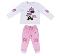 CERDÁ LIFE'S LITTLE MOMENTS Pyjama d'hiver Minnie Mouse Ensemble de Pijama, Rose et Blanc, 2 Ans Mixte Enfant