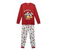 CERDÁ LIFE'S LITTLE MOMENTS Pijama Largo Single Jersey Mickey Ensemble, Rouge, S Mixte