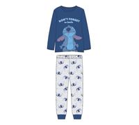 CERDÁ LIFE'S LITTLE MOMENTS Pyjama long unique au design exclusif, confortable et doux - Pyjama Stitch unisexe pour enfants, bleu, 12 ans