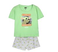 CERDÁ LIFE'S LITTLE MOMENTS Pyjama pour Femme de The Mandalorian-Licence Officielle Star Wars Ensemble de Pijama, Vert Clair