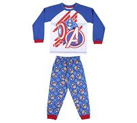 CERDÁ LIFE'S LITTLE MOMENTS - Pyjama pour Garçon de Capitan America [ Les Avengers ] - Pyjama de'Hiver 100% Coton - Licence Officielle Marvel