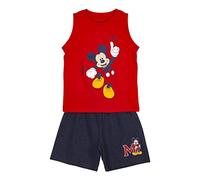 CERDÁ LIFE'S LITTLE MOMENTS Pyjama pour Garçon de Mickey Mouse-Licence Officielle Disney Ensemble de Pijama, Rouge, 3 Ans