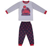 CERDÁ LIFE'S LITTLE MOMENTS - Pyjama pour Garçon de Spiderman - Pyjama d'hiver 100% Coton - Licence Officielle Marvel