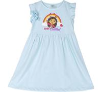 CERDÁ LIFE'S LITTLE MOMENTS Robe pour Enfant Gabby's Dollhouse - Bleu - Taille 4 Ans - Robe pour Fille - 100% Coton 145 g/m² - Imprimé Gabby - Produit Original Fabriqué en Espagne